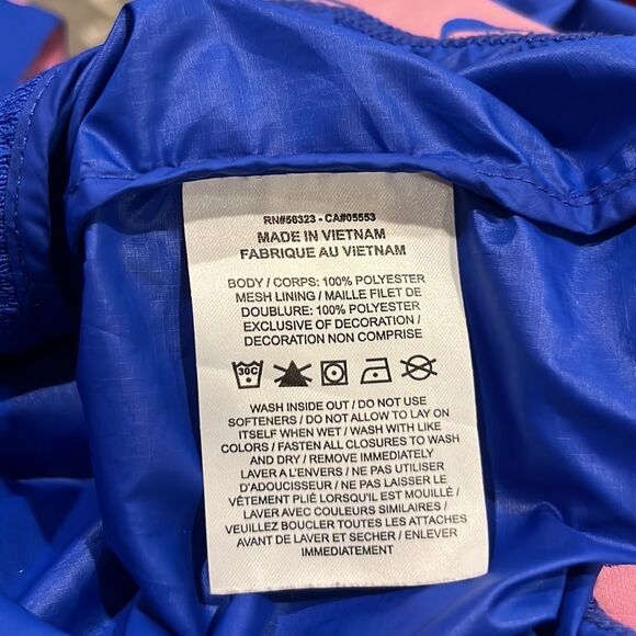 Nike AOP Blue and Pink Windbreaker Jacket - Picture 9 of 9